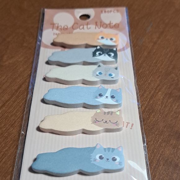Other - Cat Note Sticky Notes Set - Multicolor/ BUNDLE ONLY
